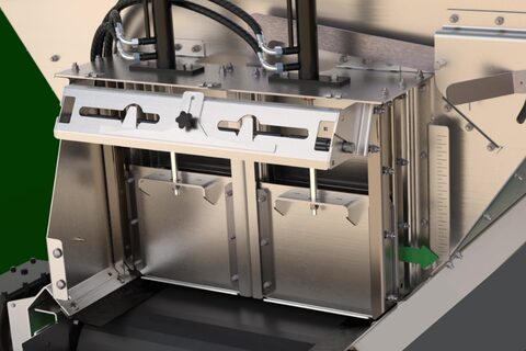 3. Comporta Dupla - Fertflex CFC Super Afiador exclusivo e automático das facas
